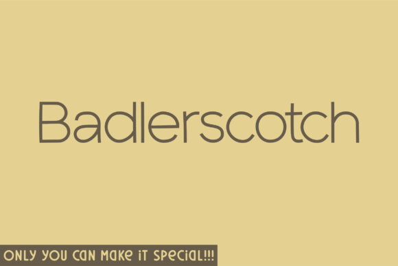 Badlerscotch: The Handwritten Font for Bold Branding
