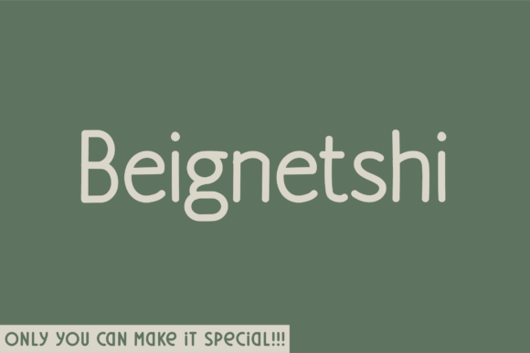 Beignetshi: A Hand-Drawn Sans Serif for Bold Branding