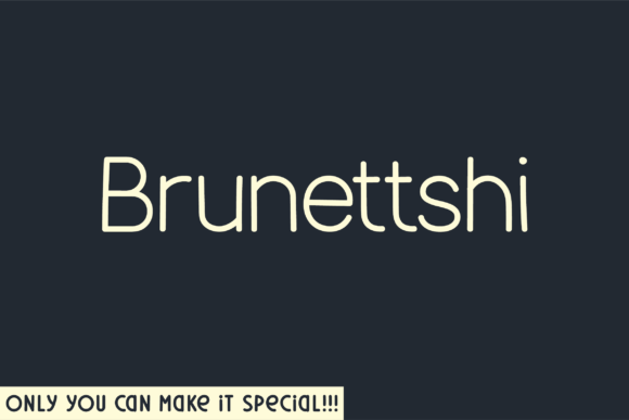 Brunettshi Rounded: A Handwritten Font for Editorial Design