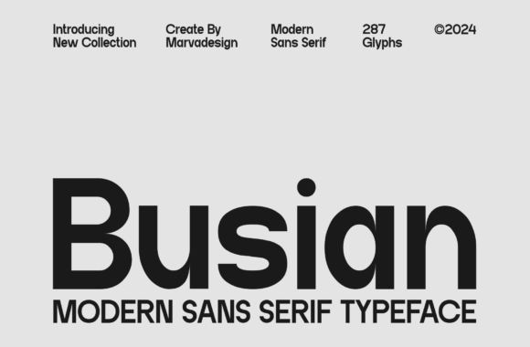 Busian Font: Elevate Your Brand Identity
