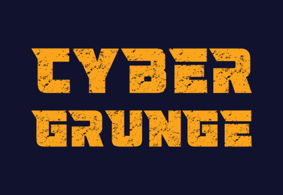 Cyber Grunge: The Ultimate Tech Typeface