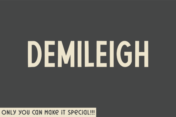 Demileigh: A Handwritten Font for Digital Design
