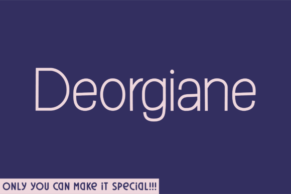 Deorgiane: A Handwritten Typeface for Editorial Charm