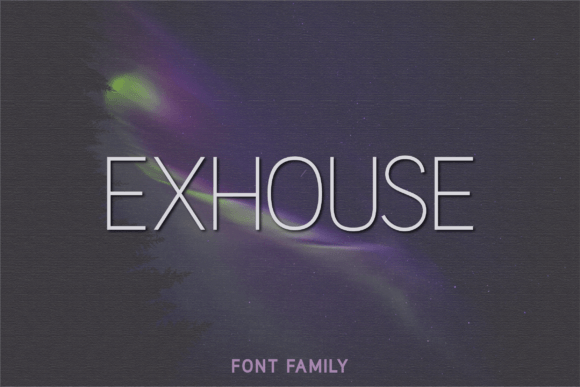 Exhouse Font: A Modern Sans Serif for Small Business Branding