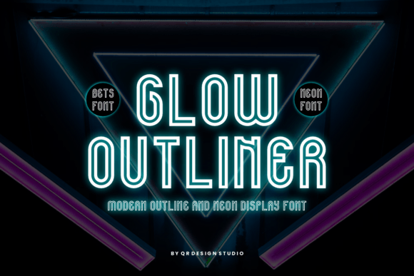 Glow Outliner: A Modern Sans Serif Font for Makers