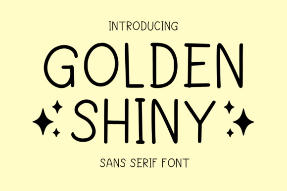 Golden Shiny Font: A Playful Sans Serif Review