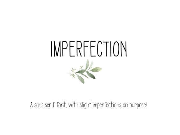 Imperfection: A Handmade Sans Serif Font for Crafters
