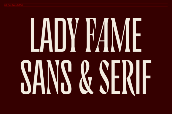 Lady Fame Duo: A Bold Typeface for Modern Brands