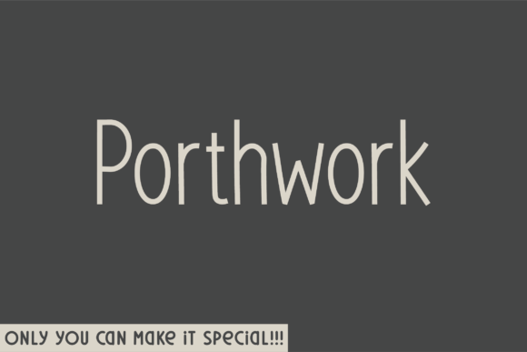 Porthwork Rounded: A Handwritten Typeface for Editorial Design