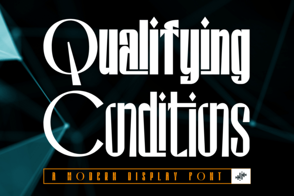 Qualifying Conditions Font for Crafters