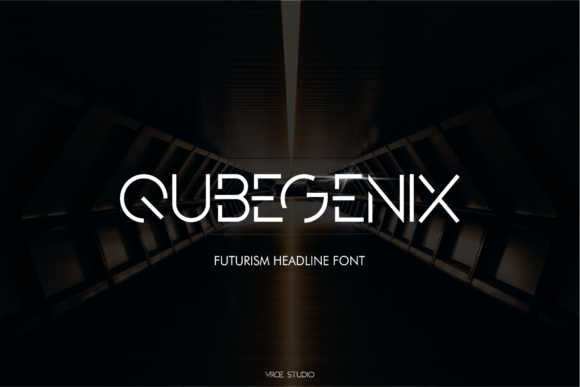Qubegenix: A Futuristic Typeface for Modern Makers