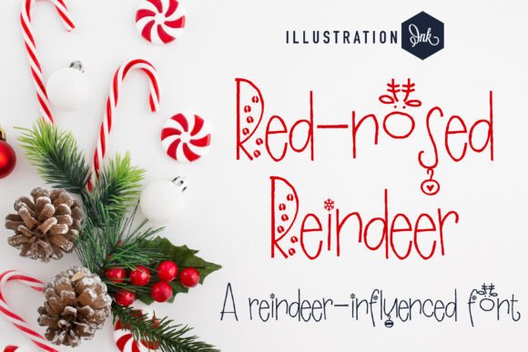 Red-nosed Reindeer: A Whimsical Sans Serif Font