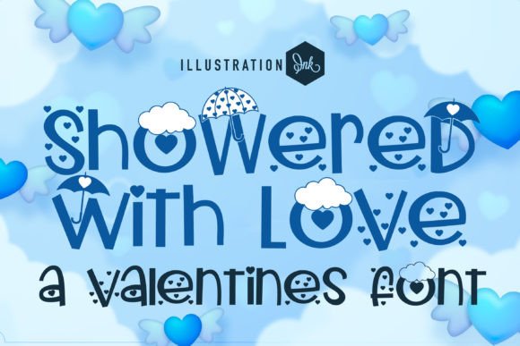 Showered with Love: A Whimsical Sans Serif Font