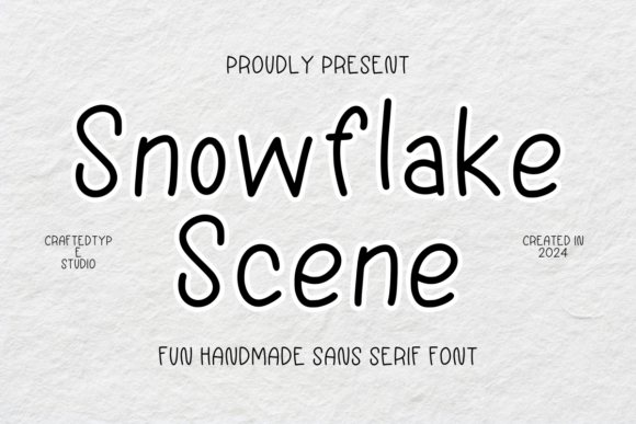 Snowflake Scene Font Review for Web Design
