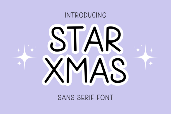 Star Xmas Font: Joyful Sans Serif for Crafters
